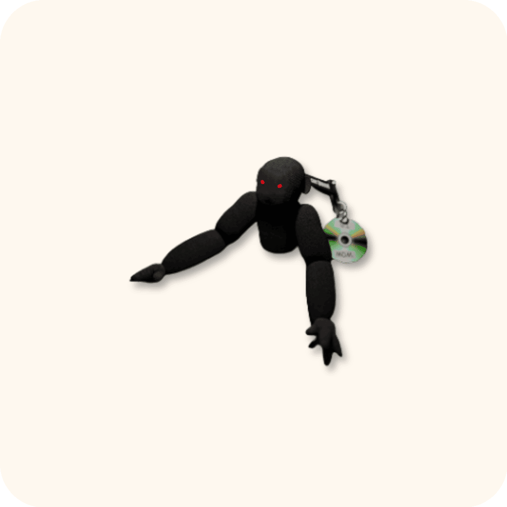 Scary Baboon Plushie BLACKGOOGOO Scary Baboon Plushie BLACKGOOGOO