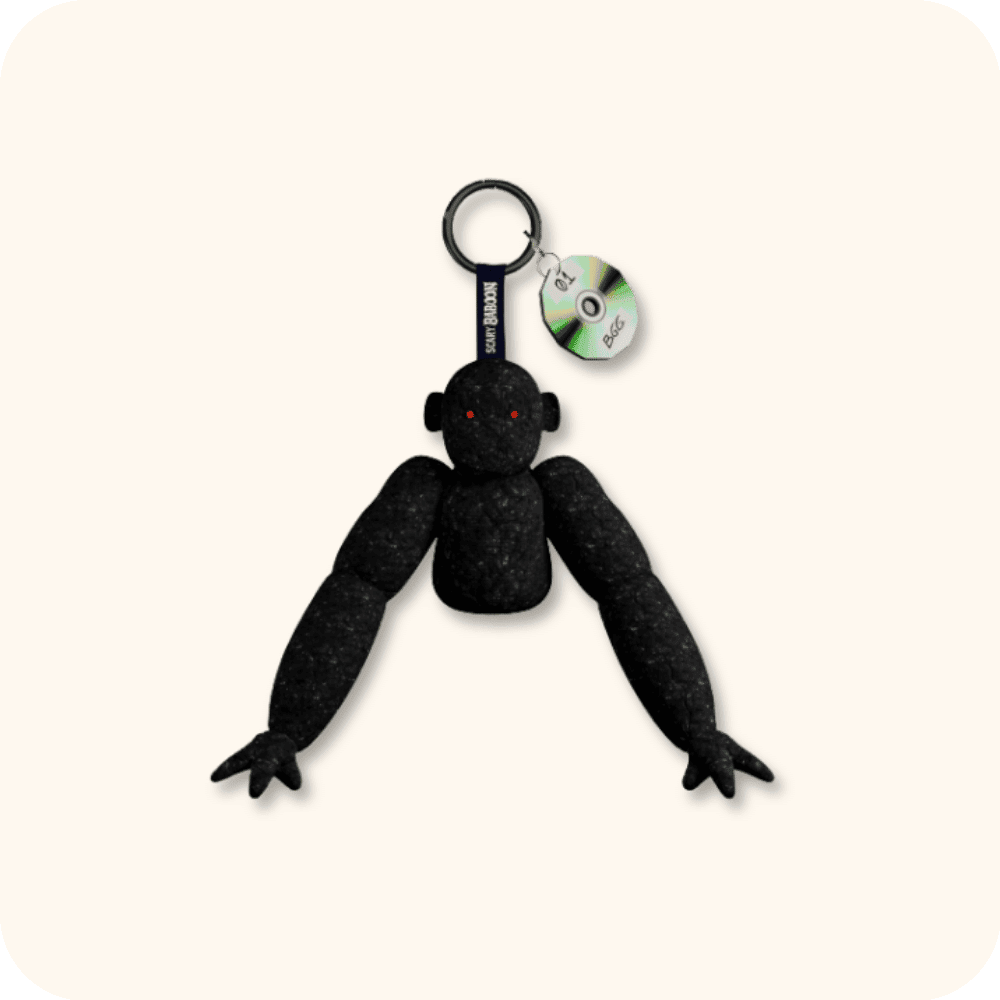 Scary Baboon Plushie BLACKGOOGOO Scary Baboon Plushie BLACKGOOGOO